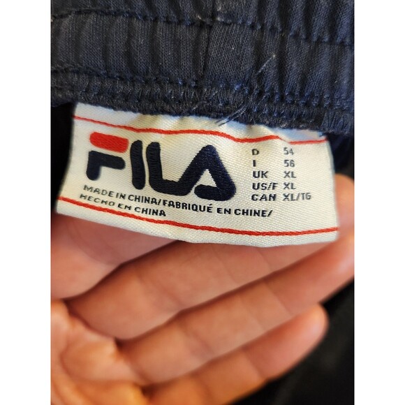 FILA Men’s Size XL Navy Blue Athletic Zipper Pockets Straight Leg Jogger - Picture 2 of 10